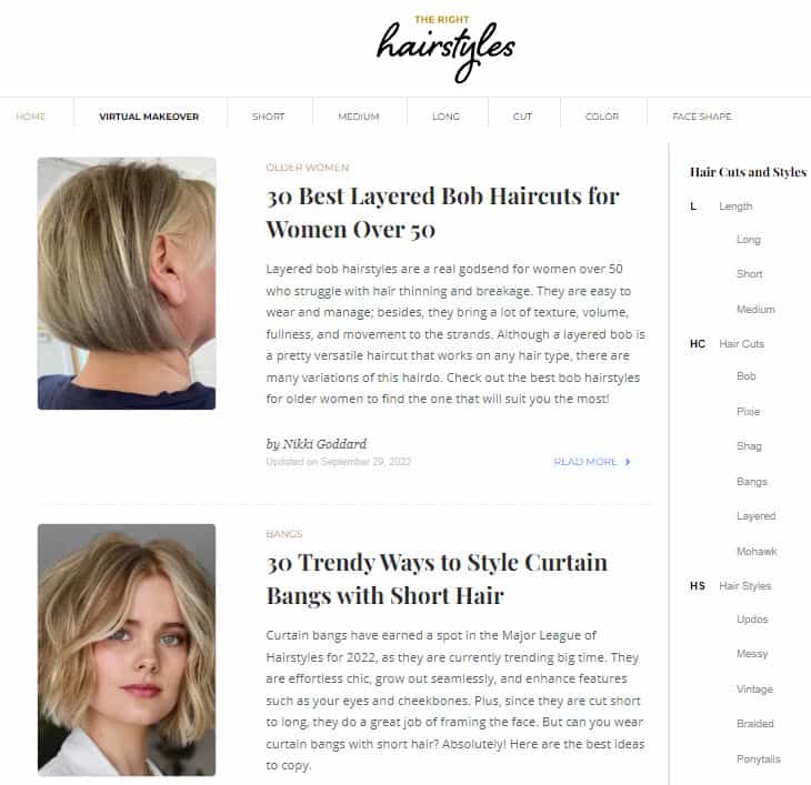 The Right Hairstyles