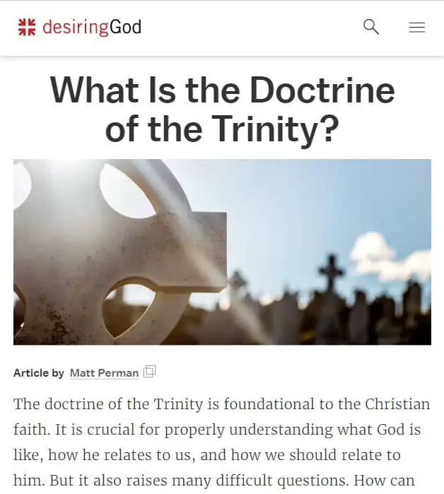 Christian Blog Question Post Example