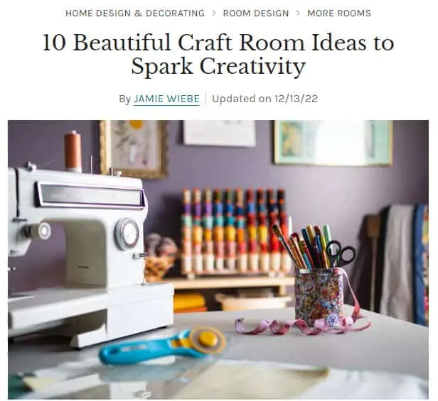 Craft Blog Inspiration Post Example