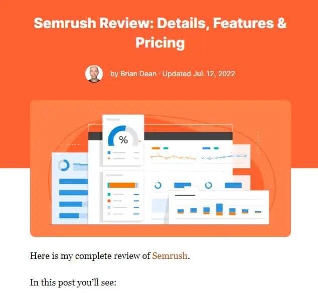 Marketing Blog Product Review Post Example