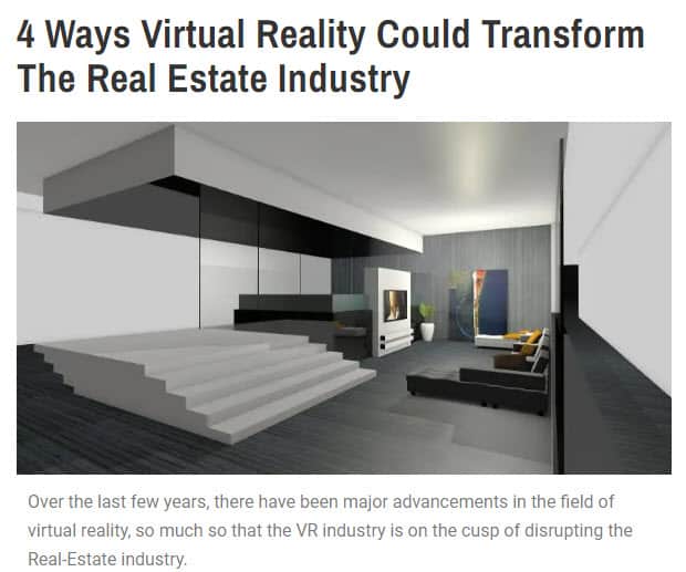 Real Estate Blog Technology Innovation Post Example