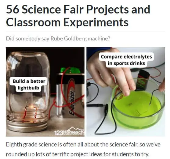 Science Blog List Post Example
