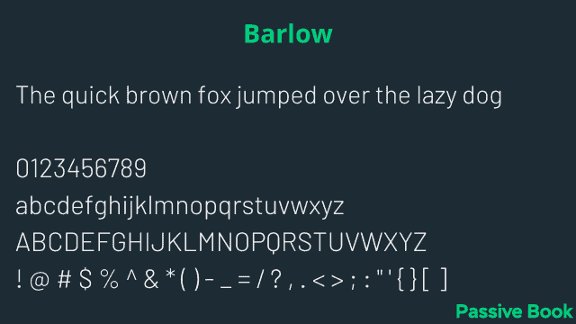 Barlow Font