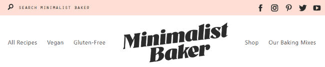 Minimalist Baker Menu