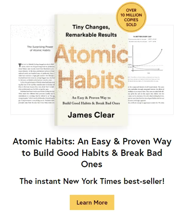 Atomic Habits Book Widget