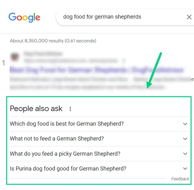 People Also Asked Dog Food